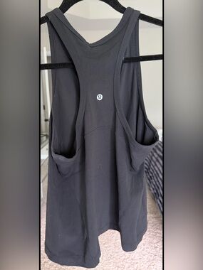 lululemon athletica Black Racerback Workout Tank
